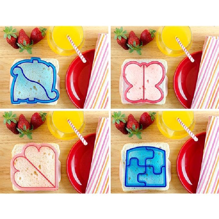 Cetakan Roti Tawar Bentuk Animal Star Love Lucu Bagus Sandwich Cutter Bread Mold / Cetakan Kue Kering