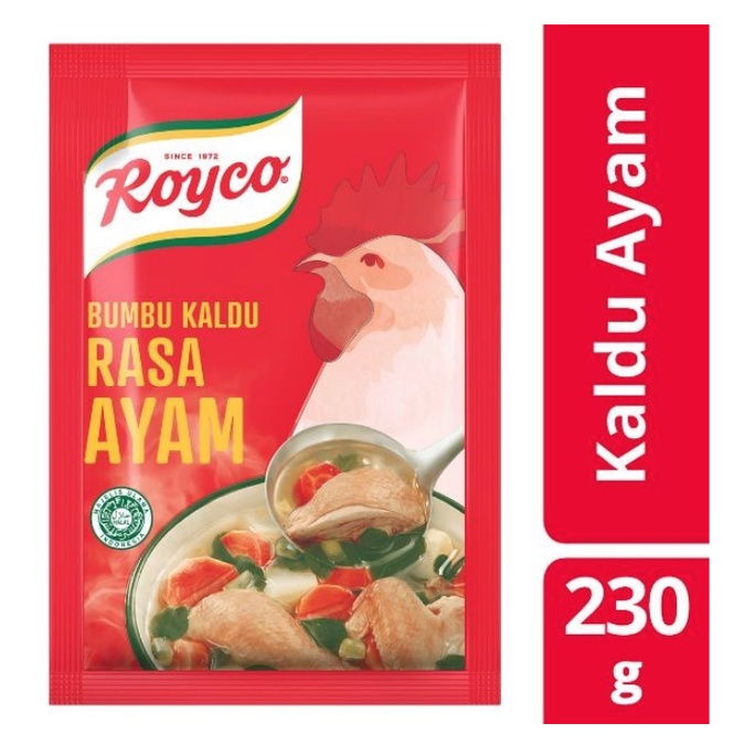 

ROYCO KALDU RASA AYAM PERASA CHICKEN STOCK 220 GR