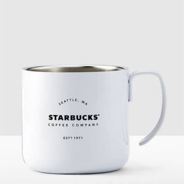 Starbucks Tumbler Bottle Mug Stainless Steel White