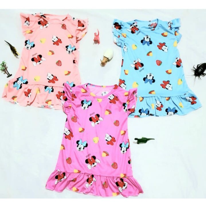 VF-DRESS RUFFLE MOTIF ANAK USIA 2 - 7 TAHUN