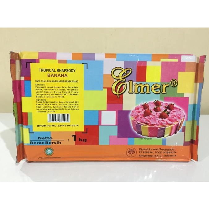

Coklat Compound Banana Pisang Elmer 1kg TERLENGKAP Kode 1439