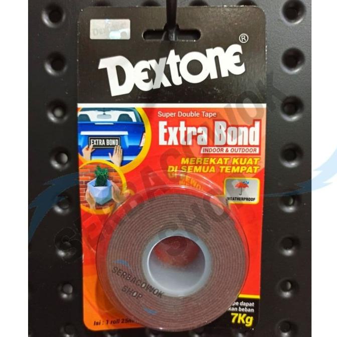 

Dextone Super Double Tape Indoor & Outdoor Perekat Transparan 25 Mmx2M