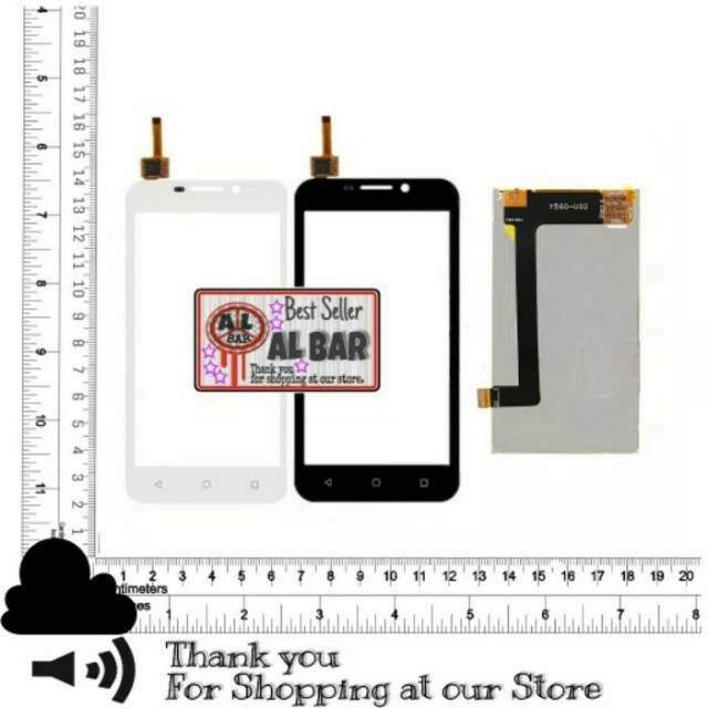 LCD + Touchscreen HUAWEI ASCEND Y541 U02 Y5 Y5C Layar ORIGINAL