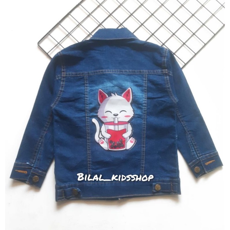 JAKET JENAS LED (NYALA)/JAKET JEANS ANAK