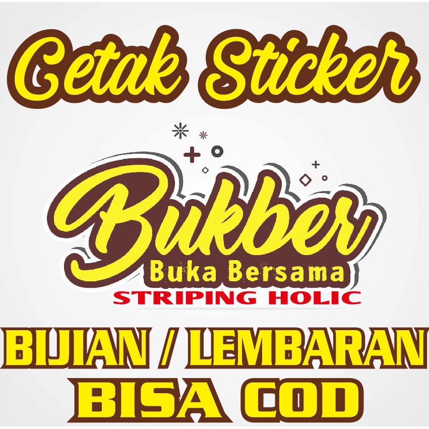 

STICKER PRINTING BISA CUSTOM DESAIN HARGA GROSIR 1 LEMBAR A3