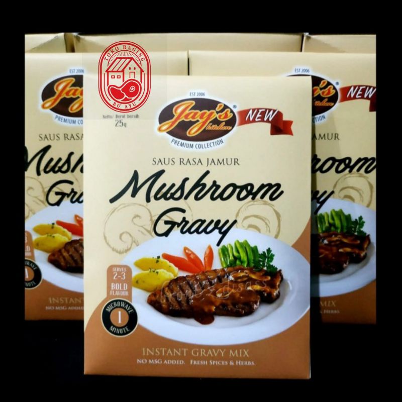 

Jay's Gravy Mix Steak Sauce / Mushroom Gravy Saus Steak