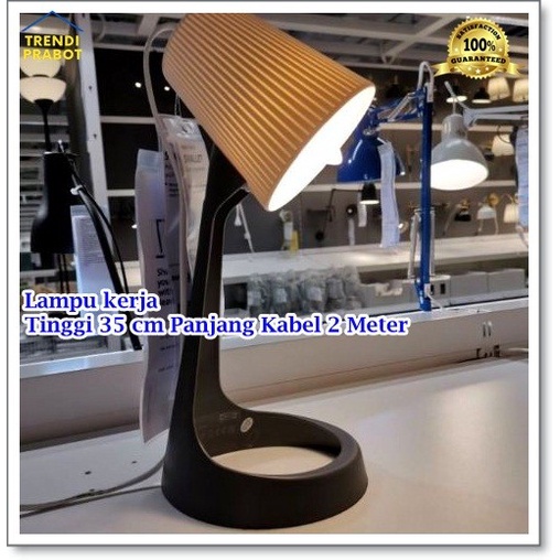 Lampu Meja Belajar, Lampu kerja, Tinggi 35 cm Panjang Kabel 2 Meter