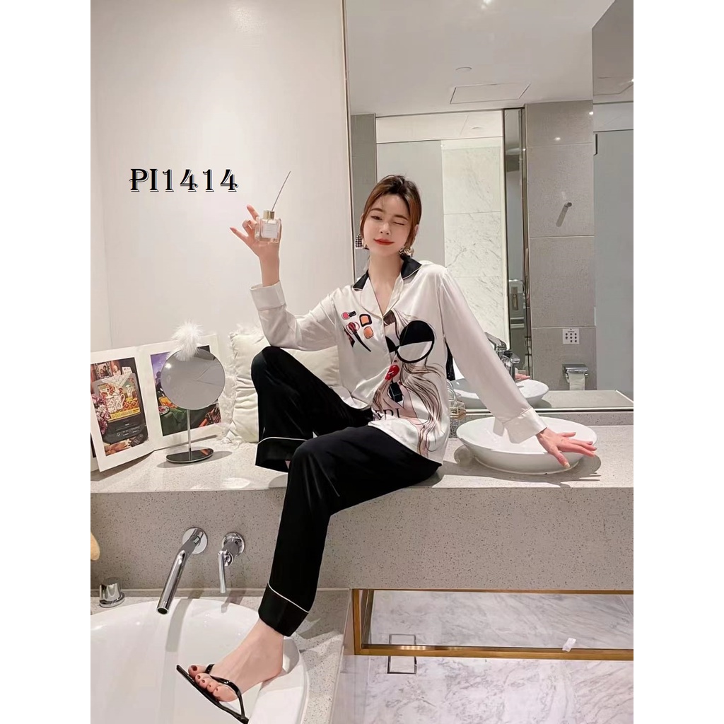 PIYAMA BAJU TIDUR WANiTA PP SUTRA KOREA PREMIUM PI1414