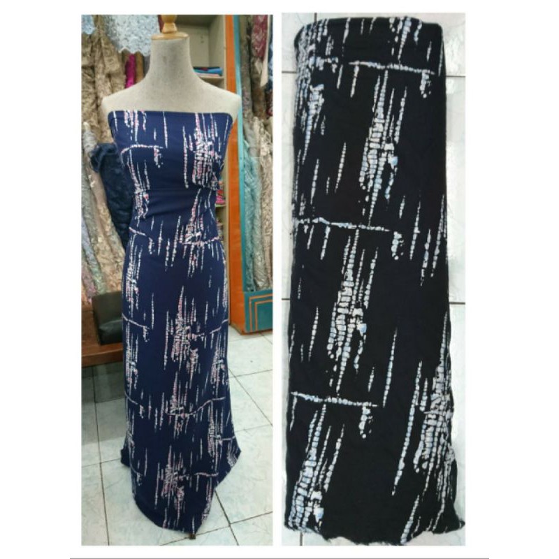 kain rayon premium motif abstrak