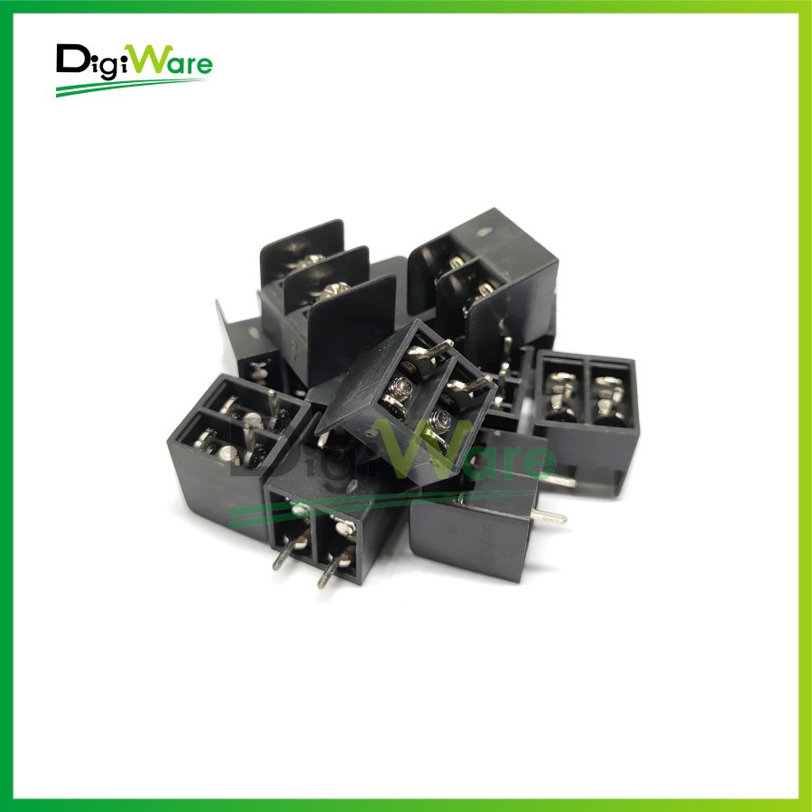 Terminal Block PCB 2 Pin 7.62mm without Flange Hitam