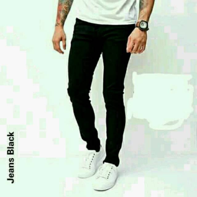 AIRBLACK DENIM TERLARIS / 784 VICTORY celana jeans black panjang skinny semi slimfit cowo / cowok /