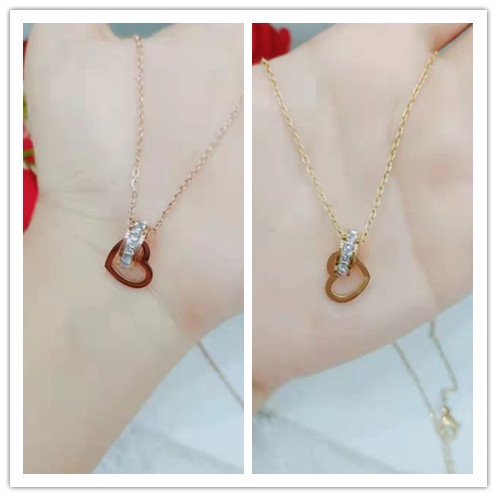 Kalung Titanium Permata Perhiasan Fashion K003-005