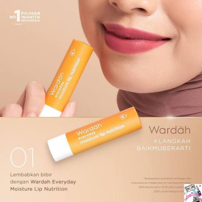 ☃Cutezz_Ching1☃Wardah Everyday Moisture Lip Nutrition 4g