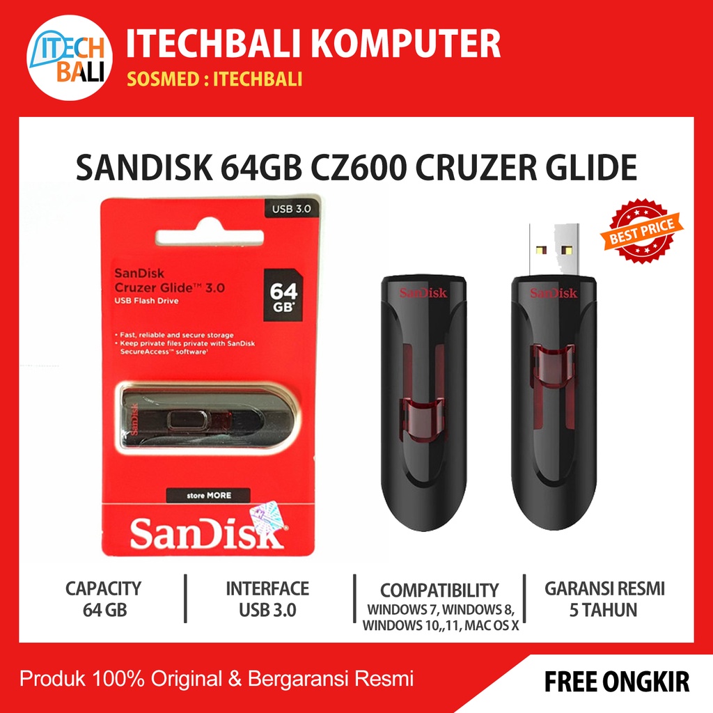 Sandisk Cruzer Glide 64GB USB 3.0