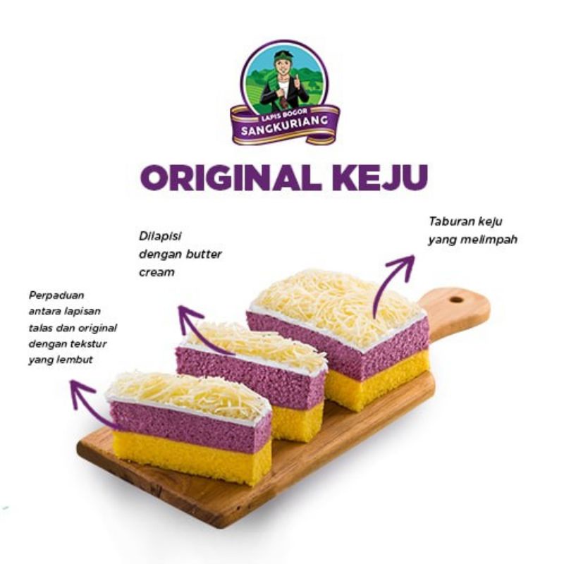 

Lapis Bogor Sangkuriang Original Keju 550gr