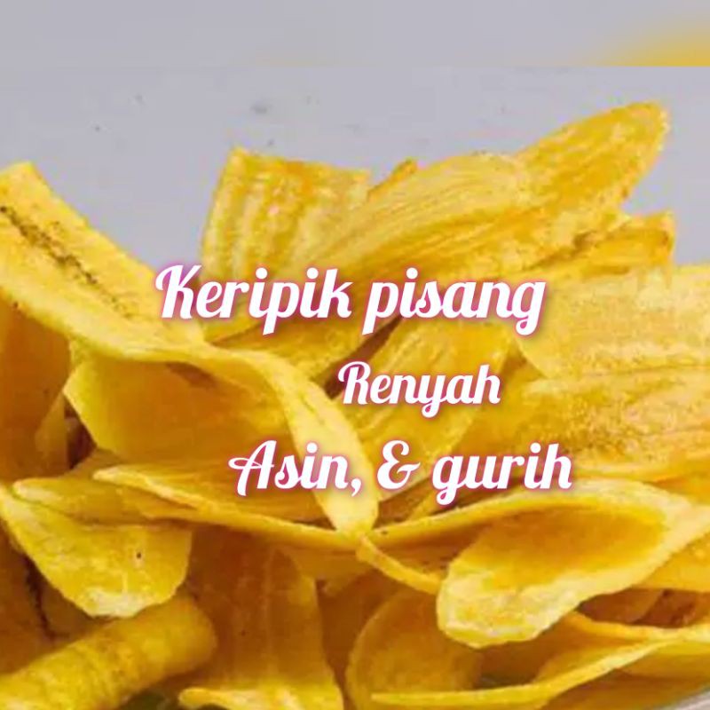 

keripik pisang asin gurih 250gram