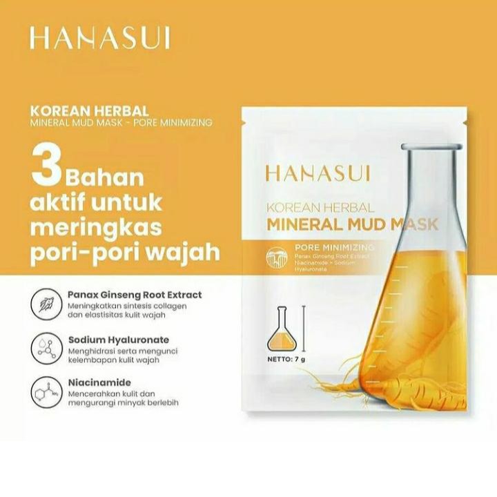 HANASUI Mineral Mud Mask 7G Sachet