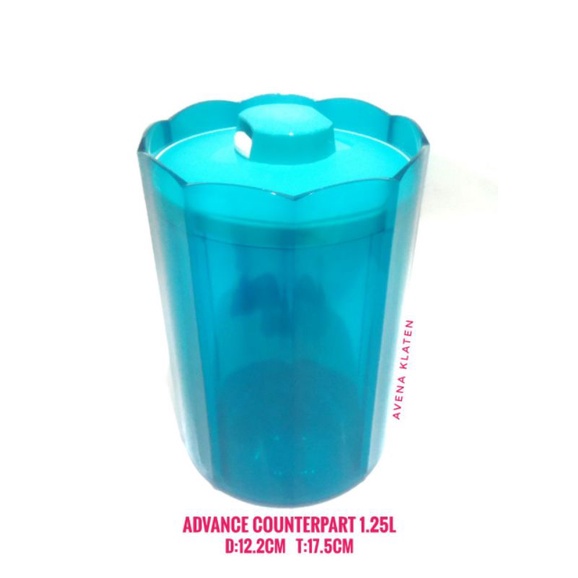 advance counterpart toples tupperware 1,25L promo murah