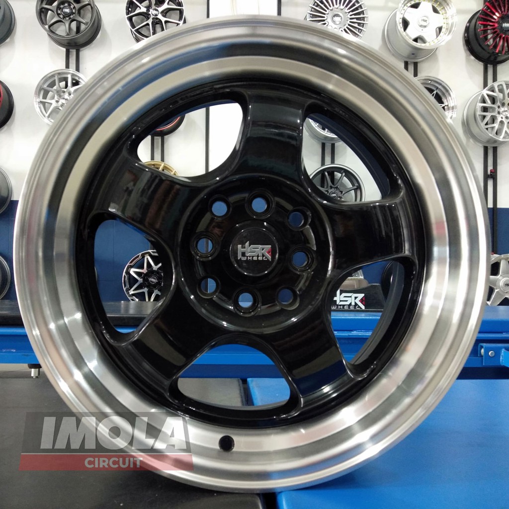 Velg mobil murah ring 16 HSR wheel BRISKET R16 lebar 7/8.5 baut 4x100 dan 4x114,3 et4035