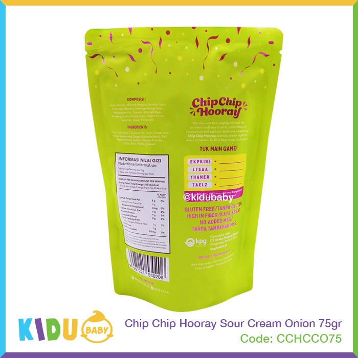 Chip Chip Hooray 75gr Kidu Baby