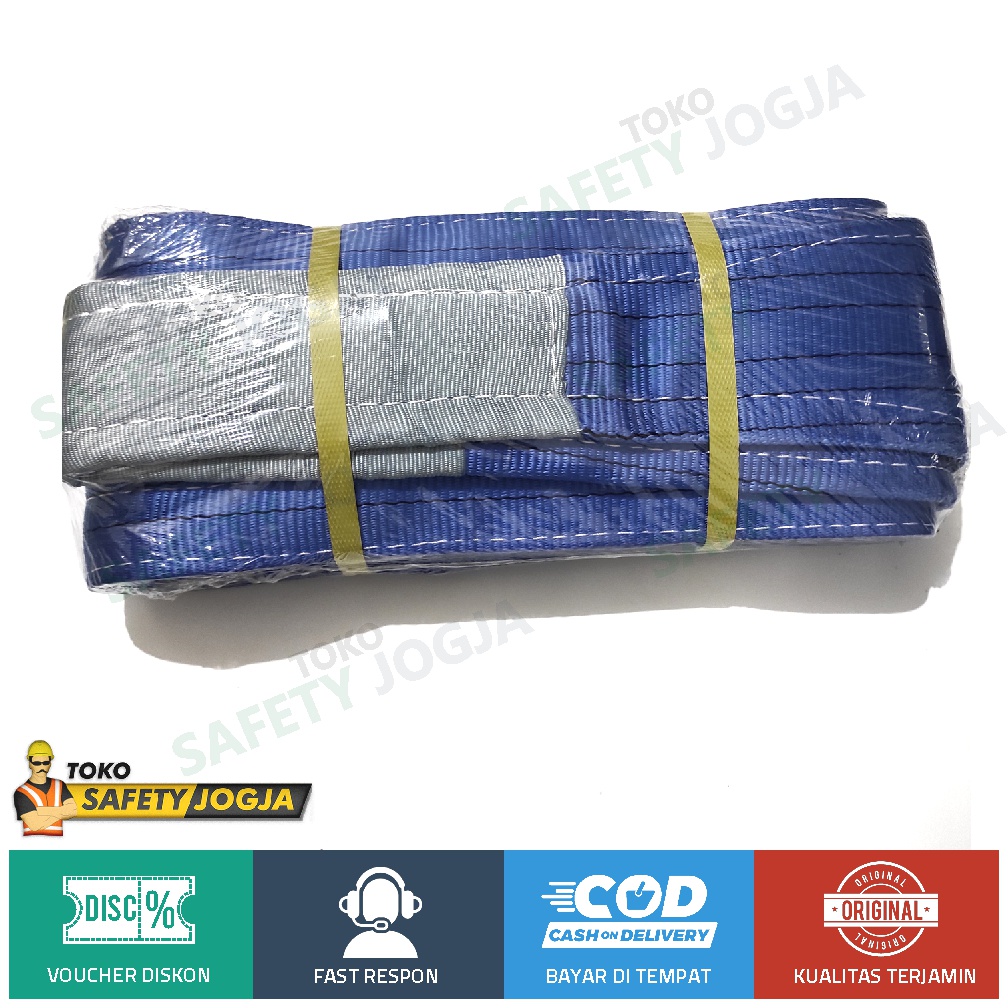 WEBBING BELT SLING 8TON X 4M POLYESTER GOSAVE TALI SAFETY