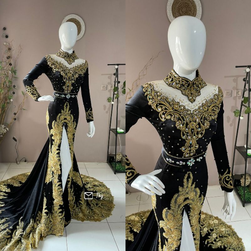 ‼️Kebaya Pengantin ‼️Payet Mutiara Swarosky‼️Bludru‼️Pengantin Wanita‼️