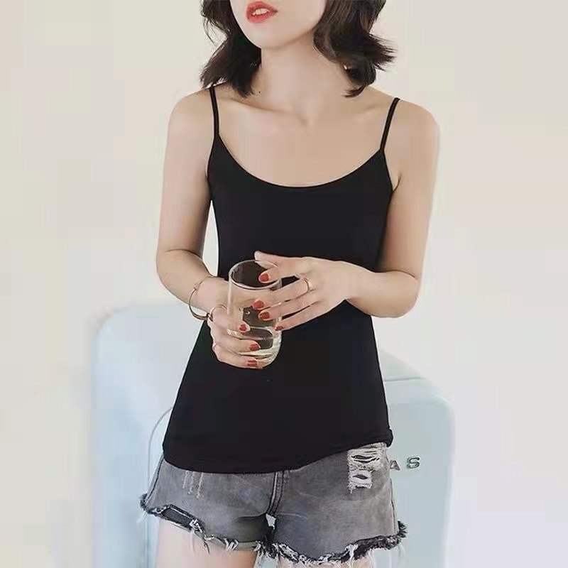 Korean Basic Inner Tanktop Atasan Wanita Polos Tanpa Lengan 2387-2