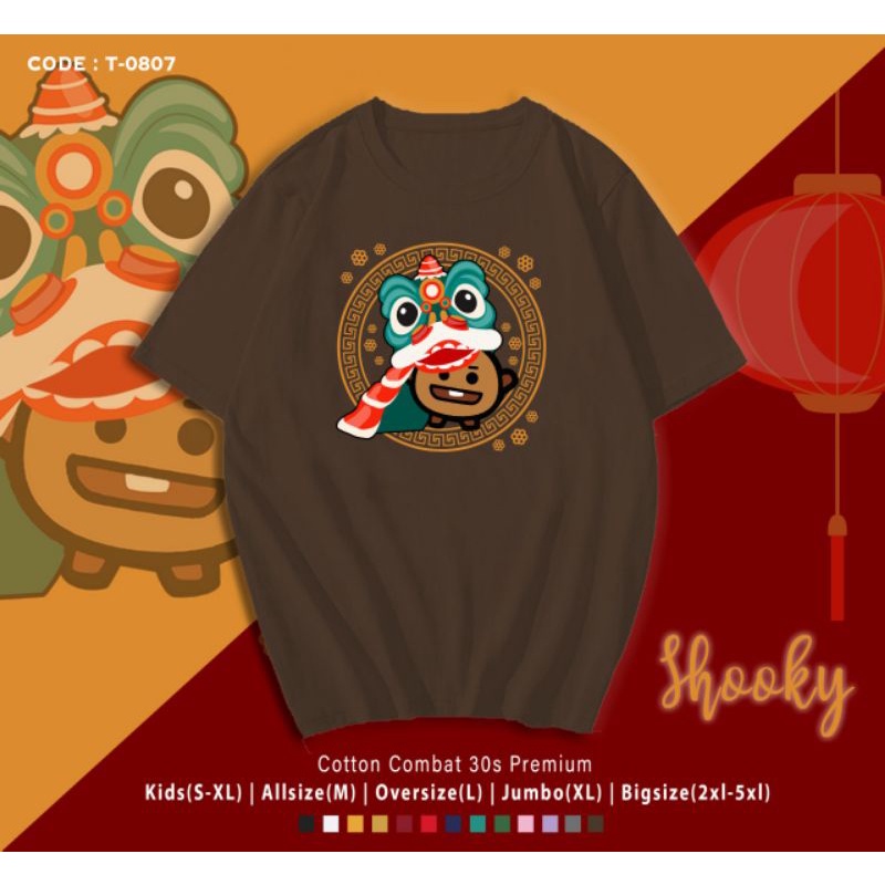 KAOS IMLEK BT21 SHOOKY BARONGSAI/KAOS KATUN IMLEK SHOOKY B T S