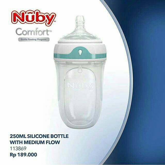 Nuby Comfort 250ml Silicone Bottle