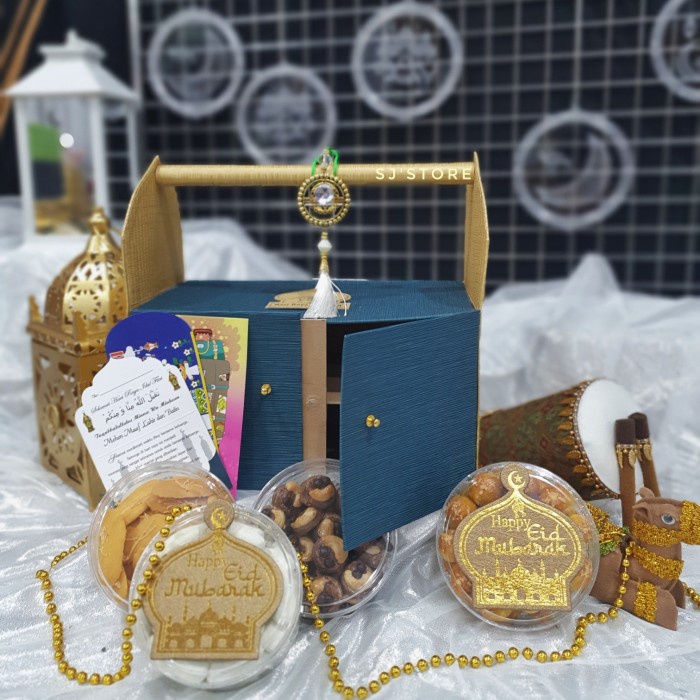 

Paket box hampers lebaran kue kering toples murah 57