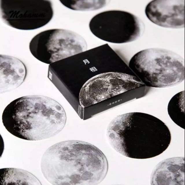 

Sticker bentuk bulan (import)/ isi 45 pcs