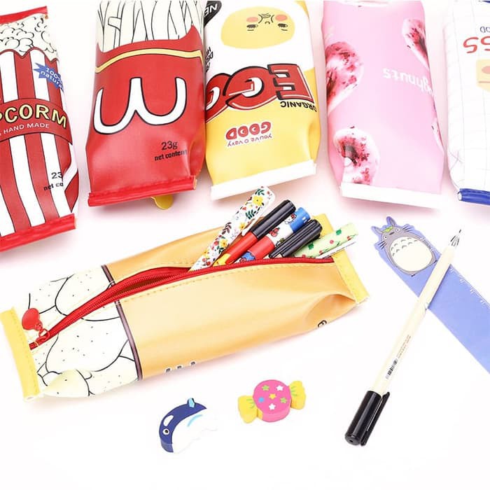 

CTU KOTAK PENSIL LUCU BUNGKUSAN SNACK / MAKANAN RINGAN / PENCIL CASE / - CHESSECAKE