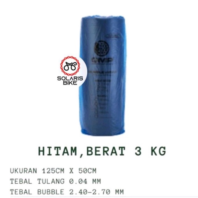 Bubble Wrap Rol GMP MP 50 M x 125 CM 3kg Buble Hitam Putih