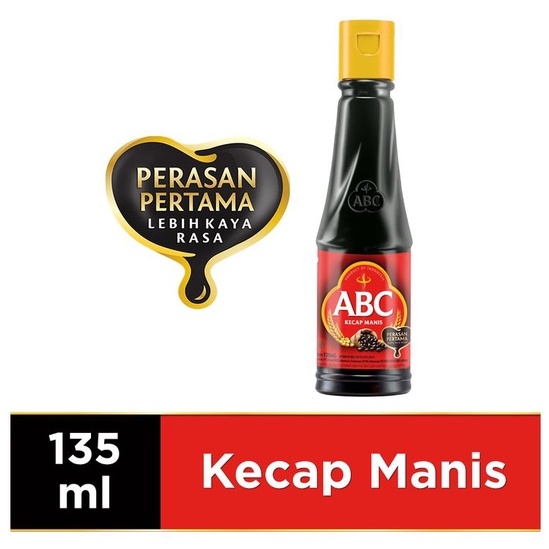 ABC Saos Sambal, Extra Pedas, Tomat, Kecap Manis, Inggris, Asin, Pedas, Cuka Botol 135 ml