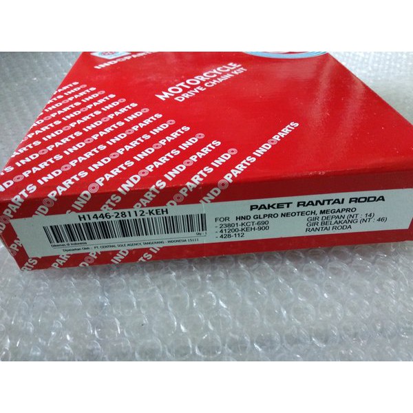 Gear Set-Gir Paket Honda Megapro-Neotech Merk Indopart mantap