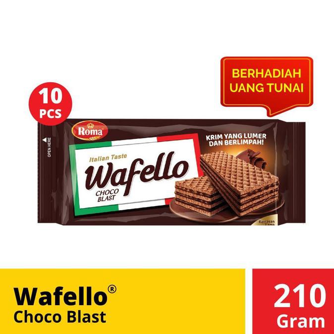 

Big Sale Wafello Choco Blast Promo 10 pcs @21 Gr Cuci Gudang Awal Tahun