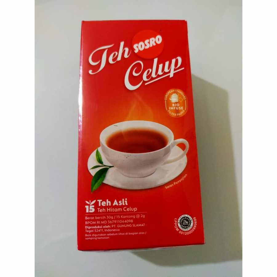 Sosro Teh Celup 2 gr x 15 pcs (1 bos isi 10 kotak)