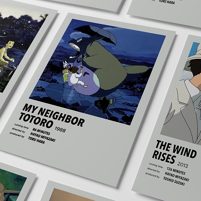 (A3) Poster Dinding / Dekorasi Dinding / Poster Ghibli