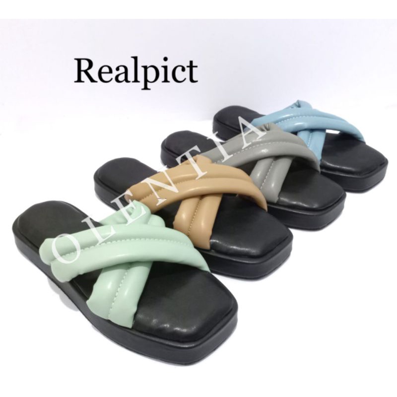 Sandal Wanita flatporm spon super ringan dan empuk DY 01