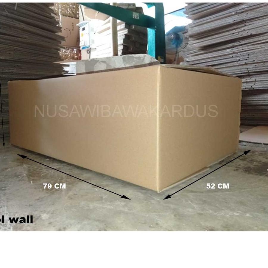 

kardus box packing polos Double Wall 79x52x26cm, murah, kotak karton