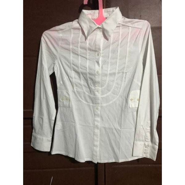 Shirt Valino Donna Kemeja branded Putih variasi Wanita