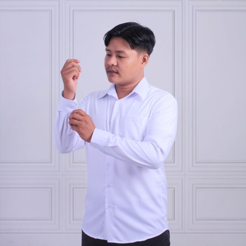 Tony Walker Kemeja Panjang Formal Putih Polos Lengan Panjang Merk Tony Walker Original Distro Kemeja Pria Dewasa Premium Kemeja Kantor Slimfit Reguler Nikah Kerja Kuliah Wisuda Pondok Ukuran S M L XL XXL