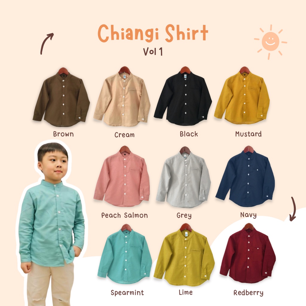 Yobebee Kemeja Linen Anak Laki Laki Tangan Panjang Usia 2 3 4 5 6 Tahun Baju Atasan Kids Polos Model Casual Formal Koko Chiangi Shirt Couple Kembaran Anak dan Ayah