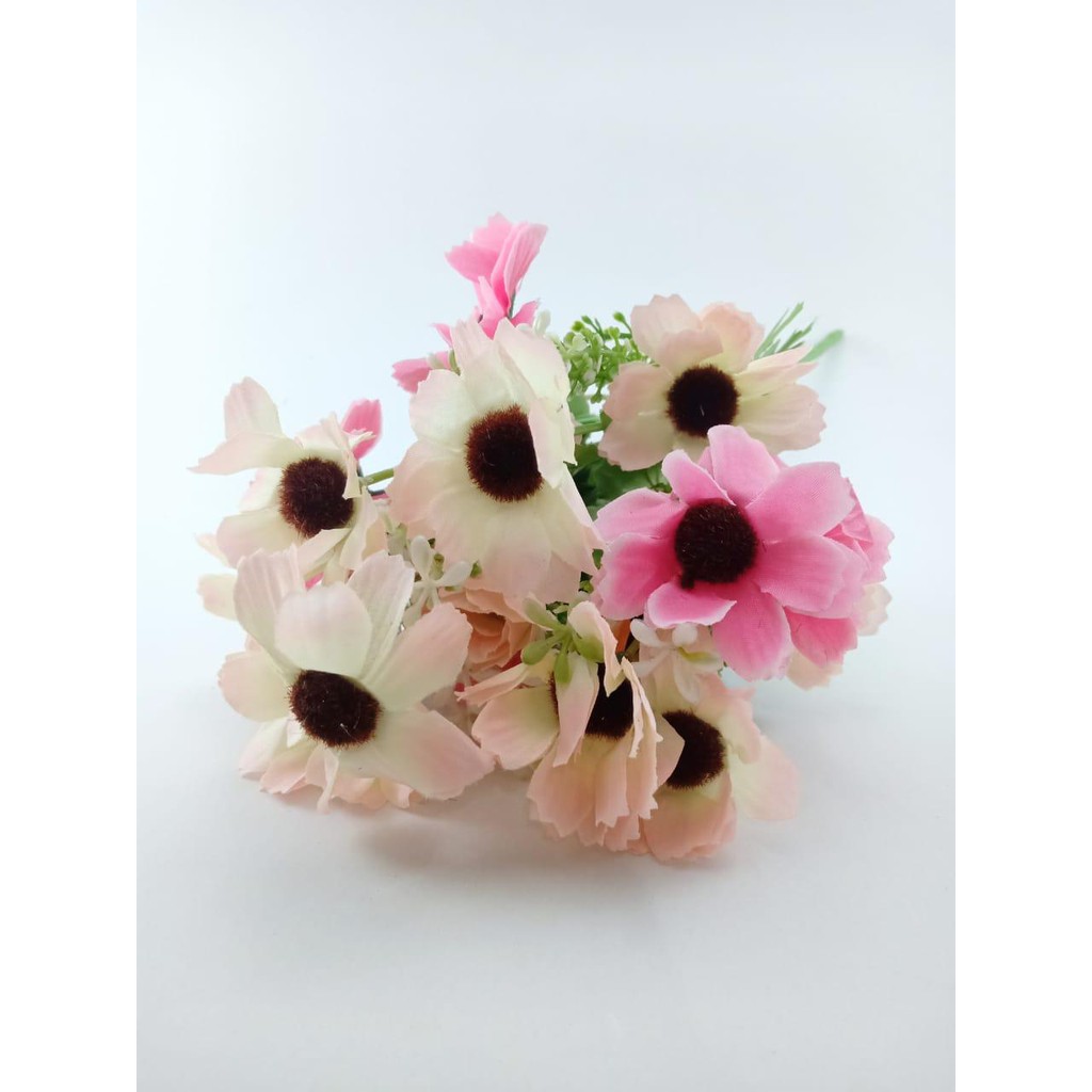 COD BUNGA MATAHARI  BUNGA TANGKAI PLASTIK BUNGA ARTIFISIAL BUNGA PAJANGAN BUNGA HIASAN BT9026-PINK