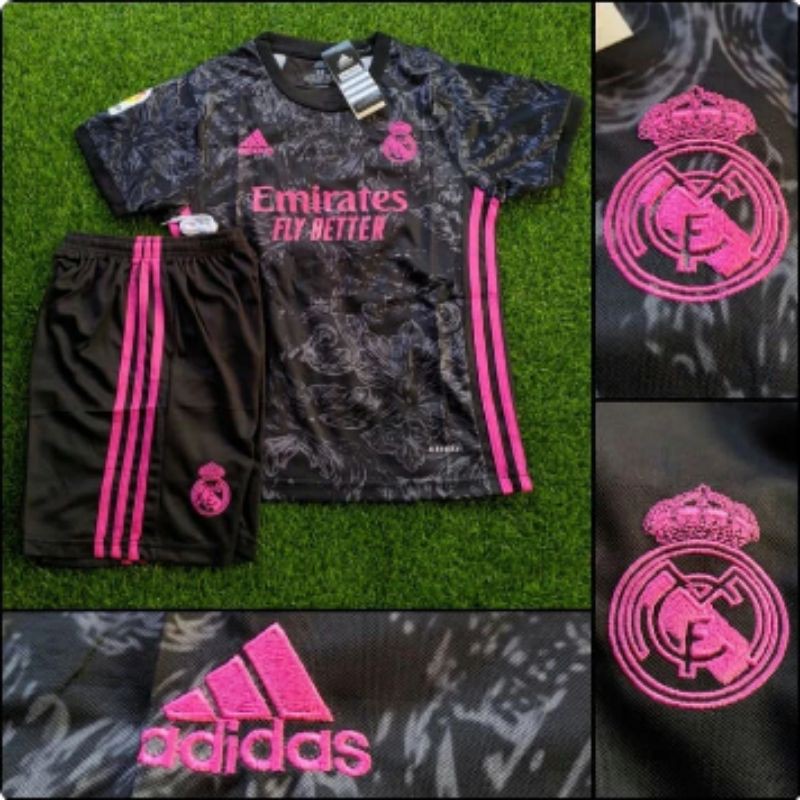 JERSEY KIDS MADRID 3RD 2020/2021 BAJU BOLA GRADE ORI