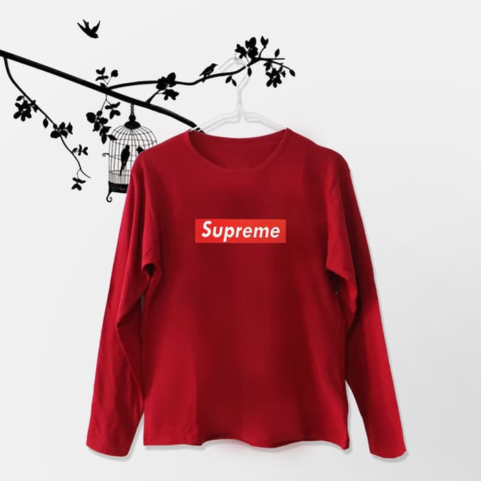 INC732 Tumblr Tee TShirt Kaos Wanita Lengan Panjang Supreme Warna