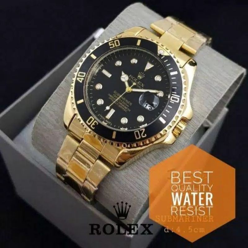 JAM PRIA ROLEX MEWAH HIGHT QULITY RING PUTAR