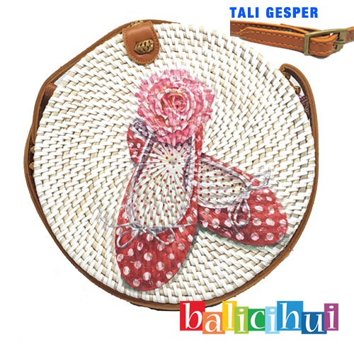 BALICIHUI TAS ROTAN BALI LUKIS SEPATU