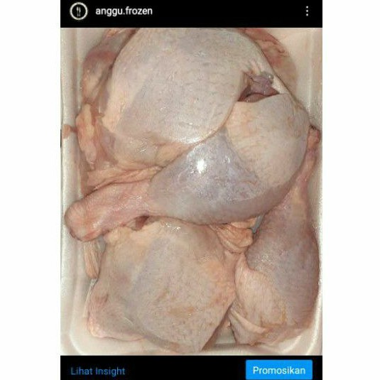 

ayam 1 ekor per pack (tanpa kaki & kepala)