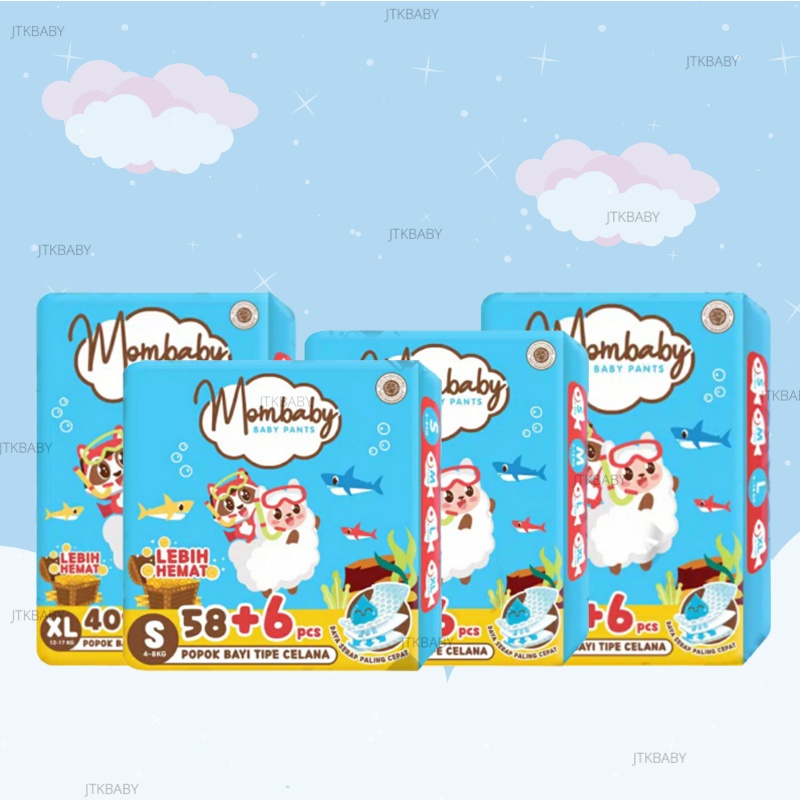 MOMBABY MOMBABY S58 M54 L46 XL40 S58 M54 L46 XL40 S58+6 M54+6 L46+6 XL40+6 POPOK CELANA